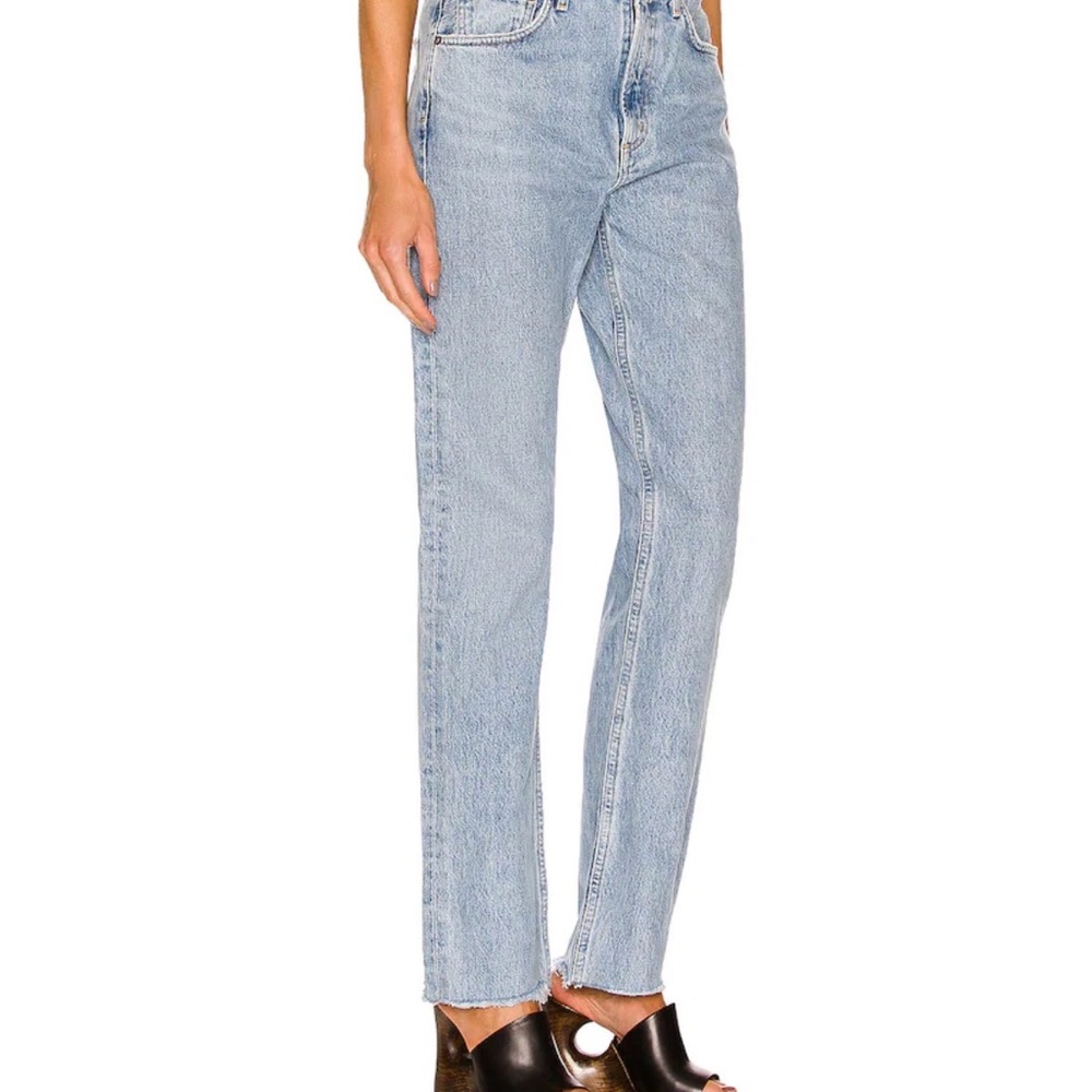 Agolde Light Blue Straight Leg Jeans